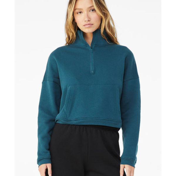 Ladies' Sponge Fleece Half-Zip Pullover Sweatshirt Thumbnail