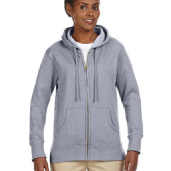 Ladies' Heathered Full-Zip Hooded Sweatshirt Thumbnail