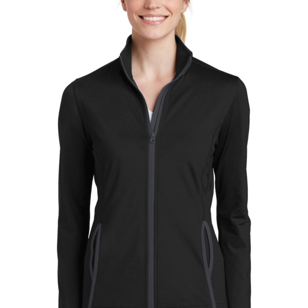 Women's Sport Wick ® Stretch Contrast Full Zip Jacket Thumbnail