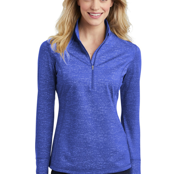 Women's Sport Wick ® Stretch Reflective Heather 1/2 Zip Pullover Thumbnail