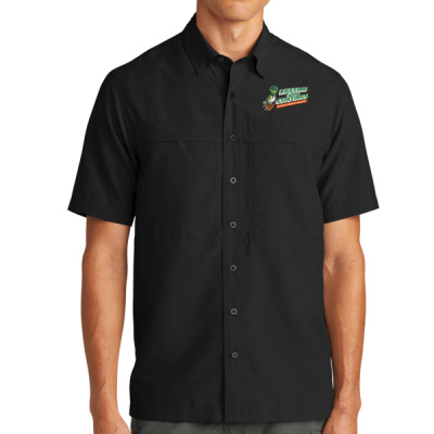 Button Down-Digital Print-Full Color- - Short Sleeve UV Daybreak Shirt Thumbnail