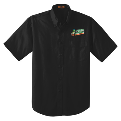 Button Down-Digital Print-Full Color-Short Sleeve SuperPro Twill Shirt Thumbnail