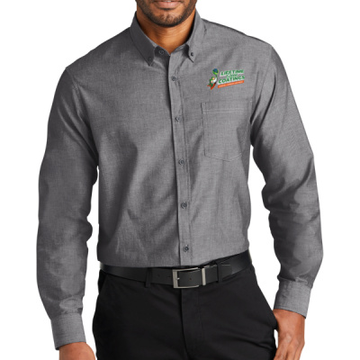 Button Down Long Sleeve-Digital Print-Full Color-Long Sleeve Chambray Easy Care Shirt Thumbnail