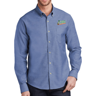 Button Down Long Sleeve-Digital Print-Full Color-Untucked Fit SuperPro Oxford Thumbnail