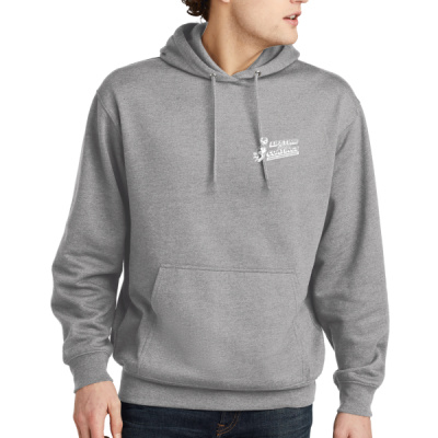 Hoodie-Digital Print-White Lettering-Fleece Pullover Hooded Sweatshirt Thumbnail