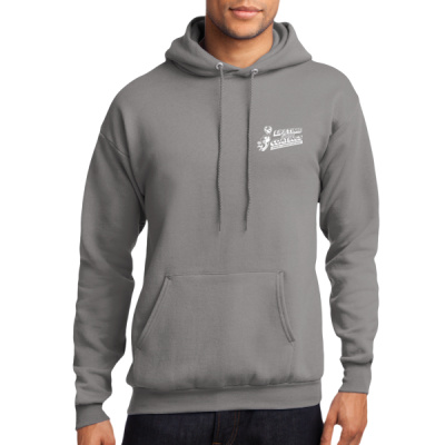 Hoodie-Digital Print-White Lettering- - Core Fleece Pullover Hooded Sweatshirt Thumbnail