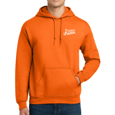 Hoodie-Digital Print-White Lettering-DryBlend ® Pullover Hooded Sweatshirt Thumbnail