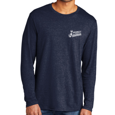 Long Sleeve Tee-Digital Print-White Lettering- - Tri Blend Long Sleeve Tee Thumbnail