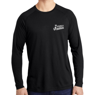 Long Sleeve Tee-Digital Print-White Lettering- - PosiCharge ® Long Sleeve Tri Blend Wicking Raglan Tee Thumbnail