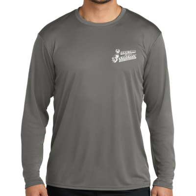 Long Sleeve Tee-Digital Print-White Lettering- - Long Sleeve Performance Tee Thumbnail