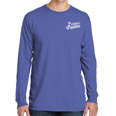 Long Sleeve Tee-Digital Print-White Lettering- - Beach Wash ® Garment Dyed Long Sleeve Tee Thumbnail