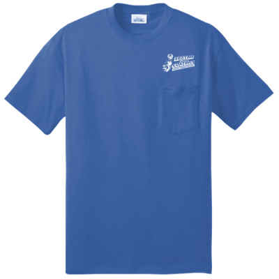 Tee-Digital Print-White Lettering- - Tall Core Blend Pocket Tee Thumbnail