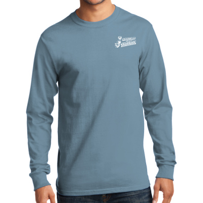 Long Sleeve Tee-Digital Print-White Lettering- - Tall Long Sleeve Essential Tee Thumbnail