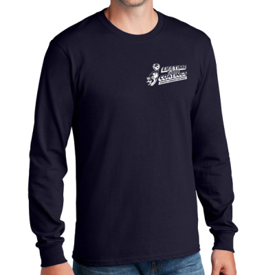 Long Sleeve Tee-Digital Print-White Lettering-Long Sleeve Core Cotton Tee Thumbnail