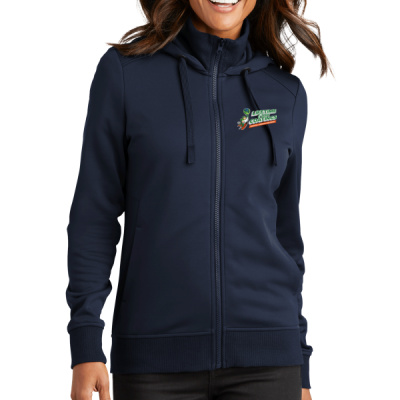 Sweatshirt-Digital Print-Full Color- - Ladies Smooth Fleece Hooded Jacket Thumbnail