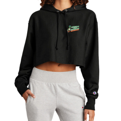 Hoodie-Digital Print-Full Color- - Women's Reverse Weave ® Cropped Cut Off Hooded Sweatshirt Thumbnail