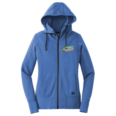 Sweatshirt-Digital Print-Full Color- - Ladies Tri Blend Fleece Full Zip Hoodie Thumbnail