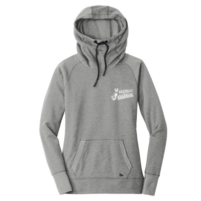 Hoodie-Digital Print-White Lettering-Ladies Tri Blend Fleece Pullover Hoodie Thumbnail