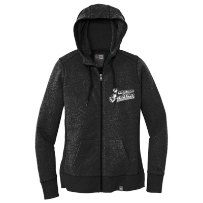 Sweatshirt-Digital Print-White Lettering-Ladies French Terry Full Zip Hoodie Thumbnail