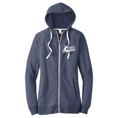 Sweatshirt-Digital Print-White Lettering-Women's Perfect Tri ® French Terry Full Zip Hoodie Thumbnail