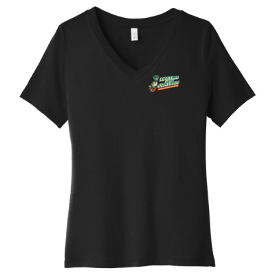 Tee-Digital Print-Full Color- - Women's Relaxed Jersey Short Sleeve V Neck Tee Thumbnail