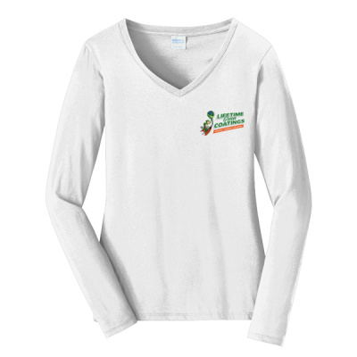 Long Sleeve Tee-Digital Print-Full Color- - Ladies Long Sleeve Fan Favorite V Neck Tee Thumbnail