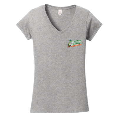 Tee-Digital Print-Full Color- - Softstyle ® Ladies Fit V Neck T Shirt Thumbnail