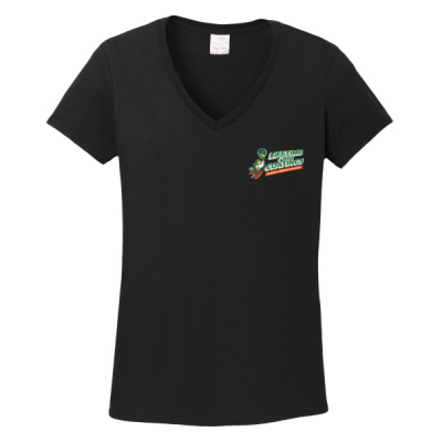 Tee-Digital Print-Full Color- - Ladies Heavy Cotton 100% Cotton V Neck T Shirt Thumbnail