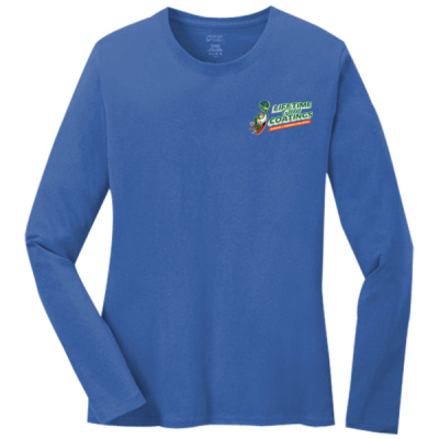 Long Sleeve Tee-Digital Print-Full Color- - Ladies Long Sleeve Core Cotton Tee Thumbnail