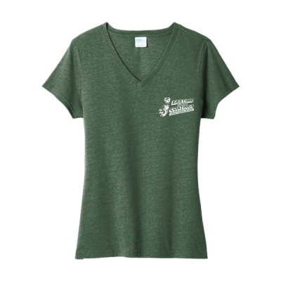Tee-Digital Print-White Lettering-Ladies Fan Favorite Blend V Neck Tee Thumbnail