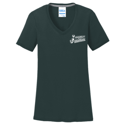 Tee-Digital Print-White Lettering-Ladies Performance Blend V Neck Tee Thumbnail