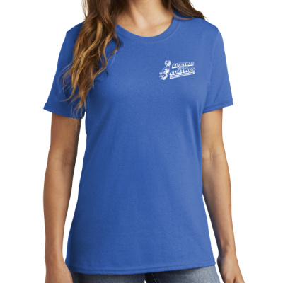 Tee-Digital Print-White Lettering-Ladies Core Cotton Tee Thumbnail