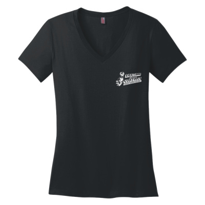 Tee-Digital Print-White Lettering-Women's Perfect Weight ® V Neck Tee Thumbnail
