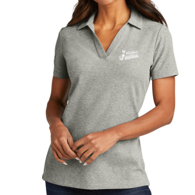 Polo-Digital Print-White Lettering - Ladies C Free ® Cotton Blend Pique Polo Thumbnail