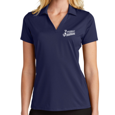 Polo-Digital Print-White Lettering - Ladies Performance Staff Polo Thumbnail