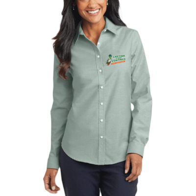 Button Down Long Sleeve-Digital Print-Full Color- - Ladies SuperPro Oxford Shirt Thumbnail