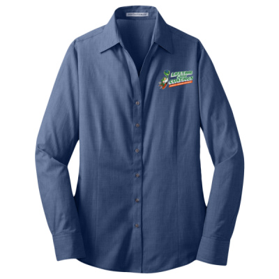Button Down Long Sleeve-Digital Print-Full Color- - Ladies Crosshatch Easy Care Shirt Thumbnail